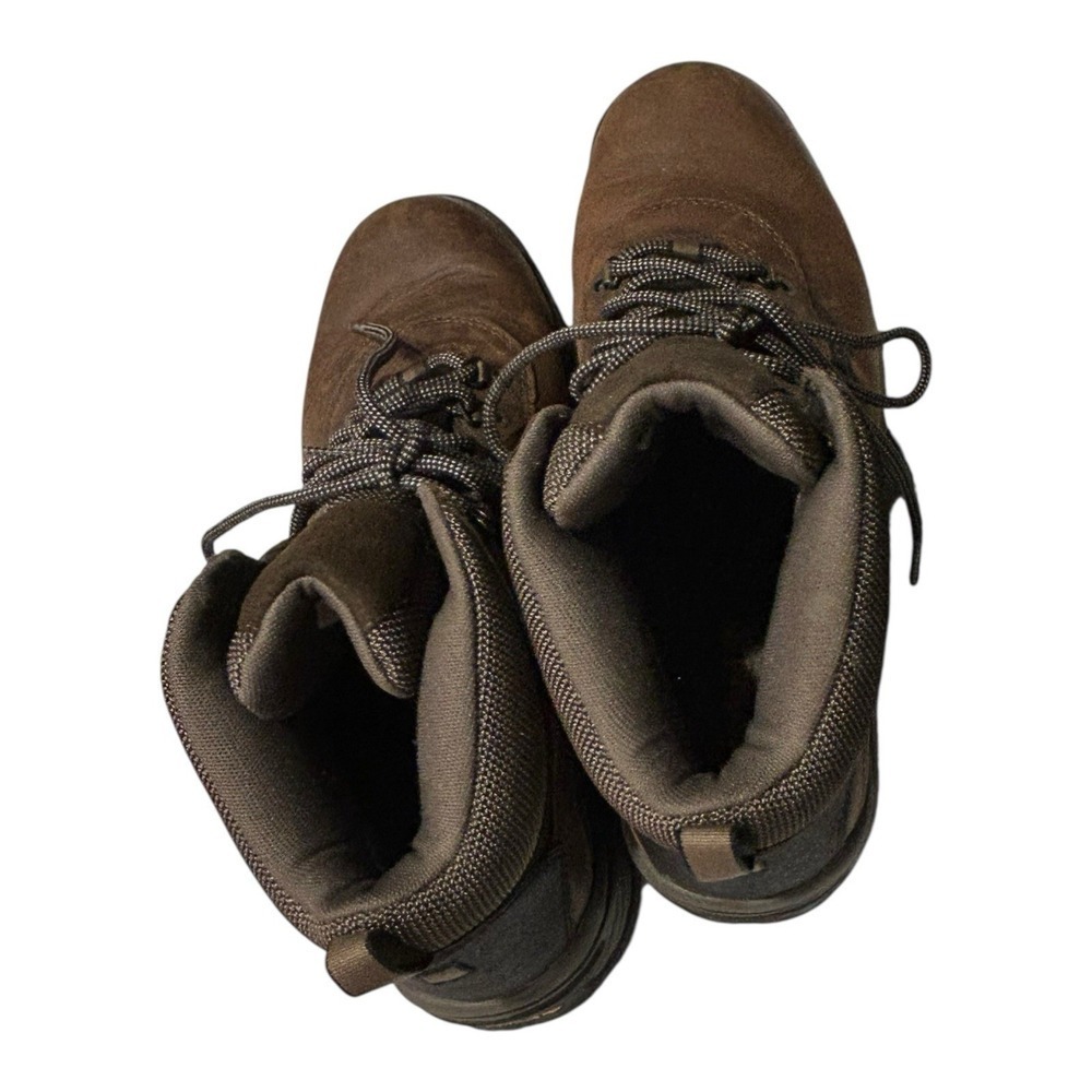 Timberland White Ledge Mid Hiking Boot Men's Brown Leather Waterproof - 12 - Picture 4 of 13